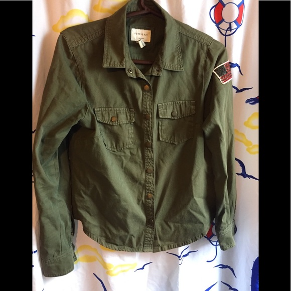 Jackets & Blazers - 🔥5/$25- Forever 21 Vintage Jean Jacket/Shirt Sz S